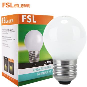 
                                        FSL佛山照明led灯泡大螺口白光球泡节能灯泡 经典2.8W E27 白光                