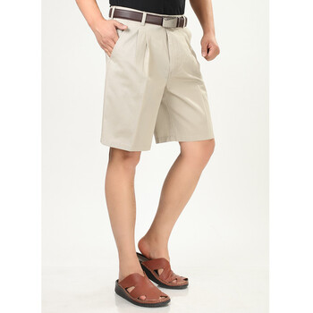 <em>夏装男短裤</em> 纯棉大码<em>中老年</em>西装<em>短裤</em> 爸爸宽松