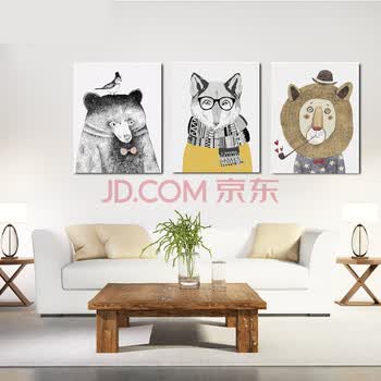 diy数字油画北欧水彩涂色减压上色手绘填色油彩画手工装饰画 彩色热
