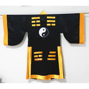 绣龙/刺绣太极八卦道服 道袍 法衣 道士经衣/服装 道教法器/用品 黑色