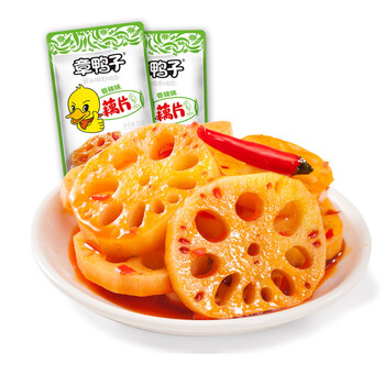 章鸭子 香辣藕片28g*25包麻辣味湖南特产休闲食品零食