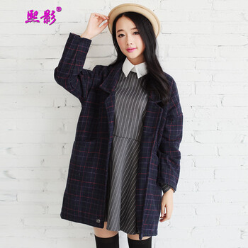 熙影 马甲女款2015秋装新款 修身羽绒服冬中长款连帽背心 杏色 L