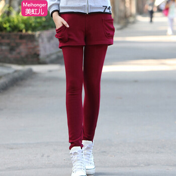 美虹儿 2014韩版秋冬大码<em>女士打底</em>裤<em>加厚</em>加绒