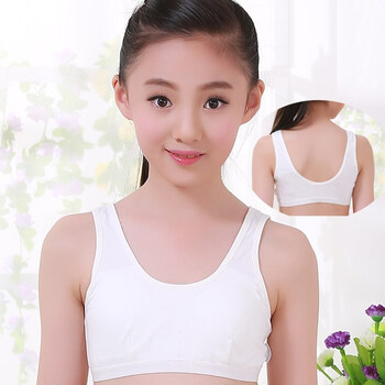 11初中生校服发育期文胸13初中小学生内衣背心女孩10东莞女童评比小女图片