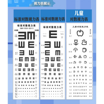 标准挂图幼儿园家用测试版卡通眼视力表灯箱可爱训练眼睛 表