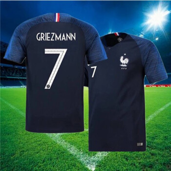 德国队球衣2018夏季新品法国队球衣队足球服球迷主客场7号格列兹曼