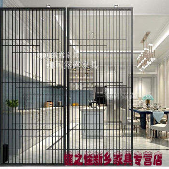 北欧简约家装饰房间客厅厨房铁艺屏风隔断办公室内餐厅入户矮玄关