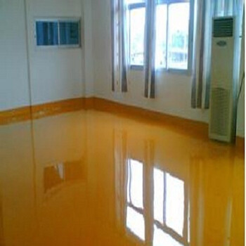 自流平水泥家用 水性环氧树脂地坪漆耐磨地板漆家用油漆 姜黄色 13l