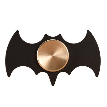指尖陀螺合金手指旋转黑色蝙蝠侠玩具 金属蝙蝠侠
