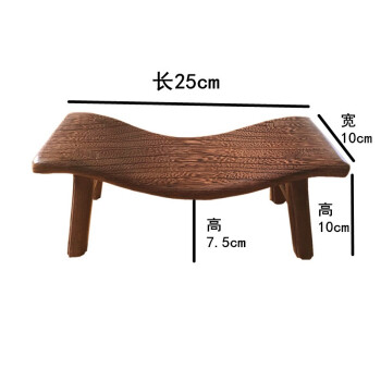 工匠时光 鸡翅木头檀木枕头 实木养生枕红木凉枕枕凳睡枕颈椎枕硬枕木