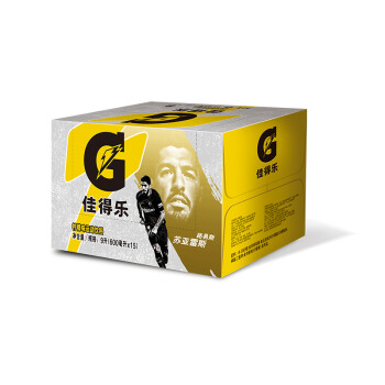 佳得乐 GATORADE 柠檬味 功能运动饮料 600ml*15瓶  百事可乐出品 跑步健身,降价幅度26.4%