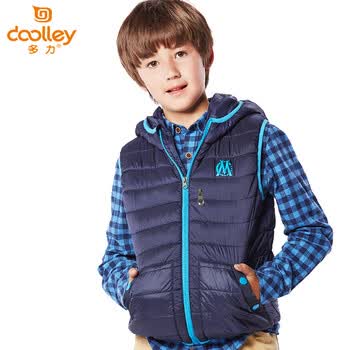 多力童装2014秋冬新款<em>马甲</em> <em>棉马甲男童</em>中大童