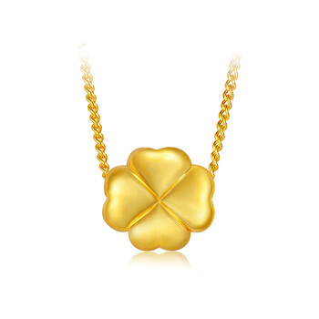 3D硬金四叶草转运珠吊坠 LDF2084 1.00-1.10