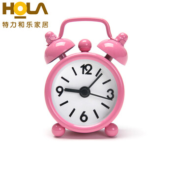 HOLA特力和乐 梦幻彩虹/硅胶猫咪创意迷你闹钟 多款可选原特力屋 彩虹粉