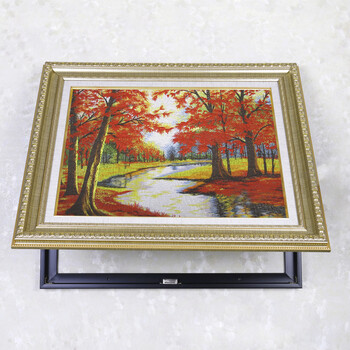 
                                                            瑾轩电表箱装饰画 欧式客厅油画配电箱装饰画电箱装饰画客厅壁画三联画玄关画 拉丝银加内线横版托马斯油画1 55*75液压上翻                