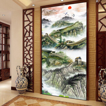 
                                        千尚十字绣客厅新款5d钻石画大幅满钻钻石绣魔方钻钻玄关风景十字绣风景走廊过道画 高端定制 无缝方钻满钻全贴钻 200*90厘米+多配30%钻+免费补钻+全套工具                