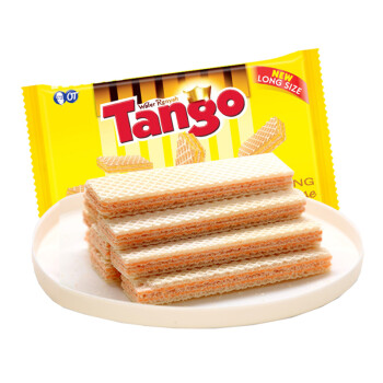 印尼进口 tango威化饼干 休闲零食 乳酪夹心威化饼干52g