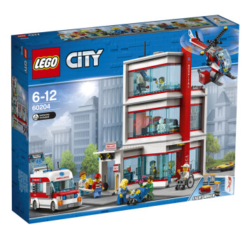 乐高(LEGO)积木 城市组系列City城市医院6-12岁 60204 儿童玩具 男孩女孩生日礼物