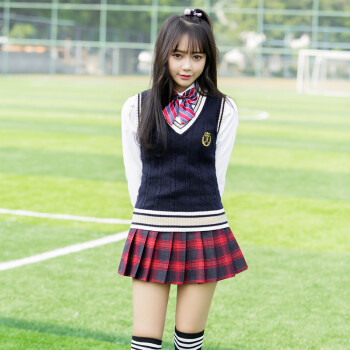 跑男同款衣服小初中高中学生装校园风女装校服套装学院风韩国 款式