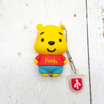 2018新款 布朗熊 萌维尼熊可爱女生u盘16g pooh bear小熊维尼车载优盘