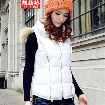 凯莉婷 2014秋冬<em>短款马甲女春秋</em>背心吊带衫棉