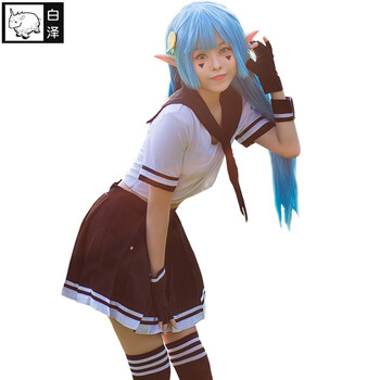 白泽安莉洁cos服装全套凹凸世界cosplay水手服小柠檬妹动漫女装制服an