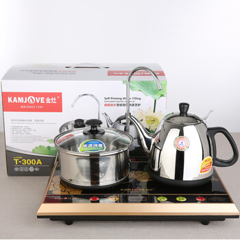 金灶 电子茶具金灶T-300A三合一自动加水断水电茶壶烧水壶带消毒锅功夫茶具
