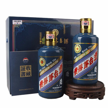 贵州茅台 53度 酱香型白酒 茅台生肖纪念酒 丁酉鸡年 375ml*2瓶 礼盒装