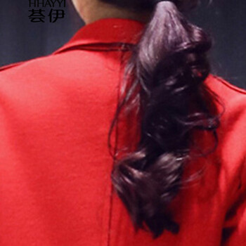 荟伊2015冬季新款韩版毛呢外套女装修身中长款外套女呢大衣HY1247 大红色 M码