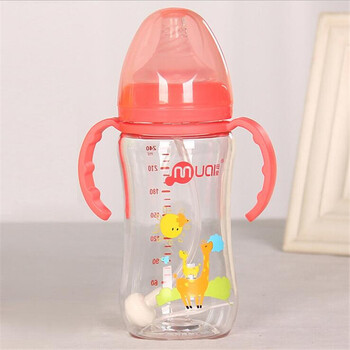 贝世康 新生儿婴儿宝宝奶瓶宽口径玻璃防摔防