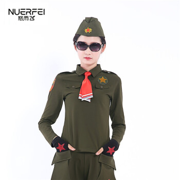 新款文工团女兵作训服水兵舞服装全新女套装2018春季新款长袖舞蹈衣服