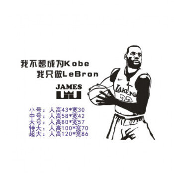 湖人勒布朗詹姆斯海报纸nba球星墙贴纸宿舍卧室房间励志墙纸壁纸 老詹