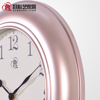 好心艺 创意简约挂钟客厅静音钟表大号 超大挂钟个性钟表圆形五彩 D款
