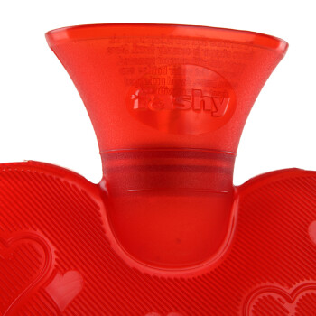 费许(FASHY) 德国进口PVC材质心型热水袋 0.7升 红色fashy6410