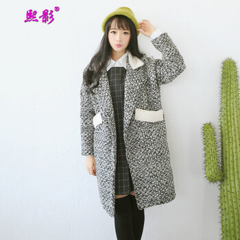 熙影 马甲女款2015秋装新款 修身羽绒服冬中长款连帽背心 杏色 L