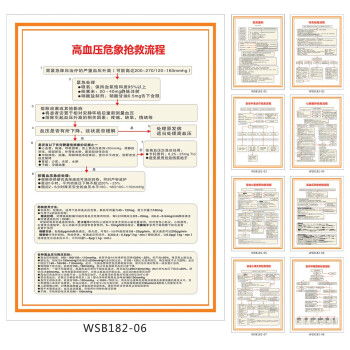《医院挂图 急诊抢救流程 高血压危象抢救流程