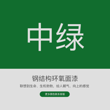 轻金属漆 防腐漆防锈漆机械设备油漆 中绿 5l