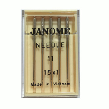 日本真善美JANOME多功能缝纫机用机针9号11号14号16号蓝针11号 11号机针用于缝纫普通厚度的布料