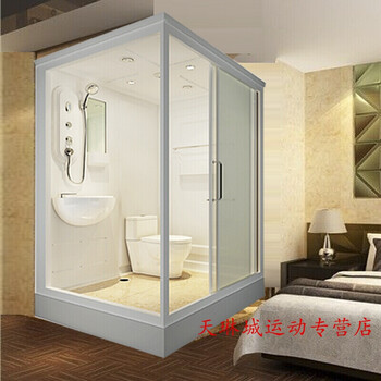 整体淋浴房家用整体卫生间一体式沐浴房简易洗澡间移动玻璃浴室间 正