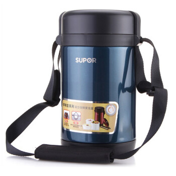
                                        苏泊尔(SUPOR)保温饭盒闷烧杯壶1.7L多层保温饭桶304不锈钢学生便当盒KF17B1 松花蓝 KF17B1                