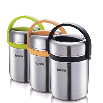 
                                        苏泊尔（SUPOR） 304不锈钢保温桶提锅饭盒学生高汤宝系列饭桶 2.5L-KF25A1  适合两个成人                