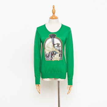 E-World\/衣-我的女装纯羊毛针织衫 修身保暖套