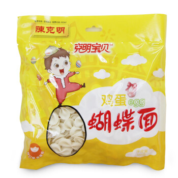 陈克明 克明宝贝 鸡蛋蝴蝶面 儿童面 160g