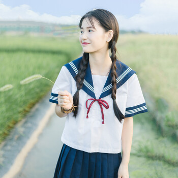 jk制服女学生日系学院风套装原创甜美学生校服夏季水手服女 裙子 s