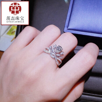 珠宝水滴形钻石戒指唯美皇冠结婚求婚钻戒婚戒砖戒女