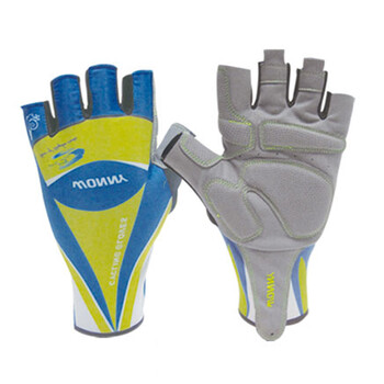 wonny蜗牛自行车骑行手套半指 山地车公路车男