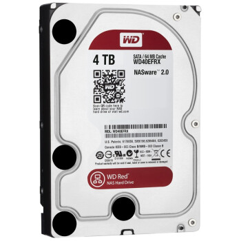 西部数据红盘 4TB SATA6Gb/s 64M 台式机硬盘 京东移动端999元包邮