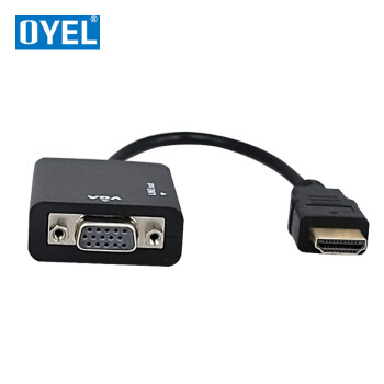 OYEL(联鸿泰)HDMI转VGA线 带音频口高清线转