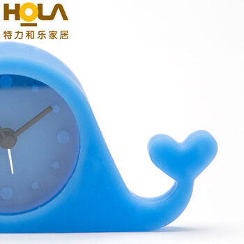 HOLA特力和乐 梦幻彩虹/硅胶猫咪创意迷你闹钟 多款可选原特力屋 彩虹粉