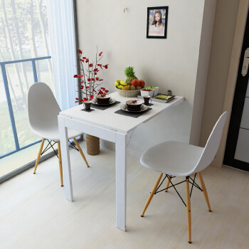 北欧折叠餐桌子简约挂墙壁桌电脑桌多功能创意家用吧台实木小户型